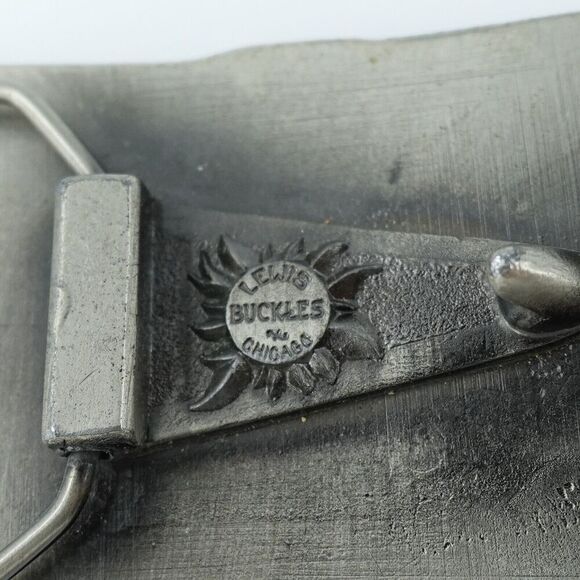 Vintage Curtis Baby Ruth Belt Buckle Lewis Buckles Chicago Silver Tone Candy Bar - Picture 3 of 9